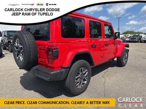 Firecracker Red Clearcoat 2025 Jeep Wrangler 4-Door Sahara 4x4