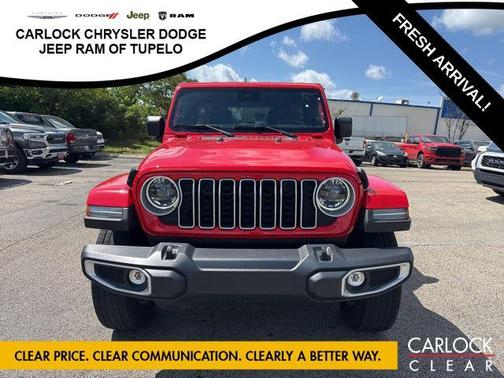 Firecracker Red Clearcoat 2025 Jeep Wrangler 4-Door Sahara 4x4