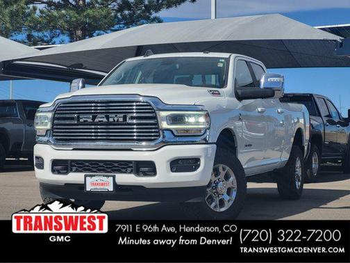 Bright White Clearcoat 2024 RAM 2500 Laramie Crew Cab 4x4 6'4' Box
