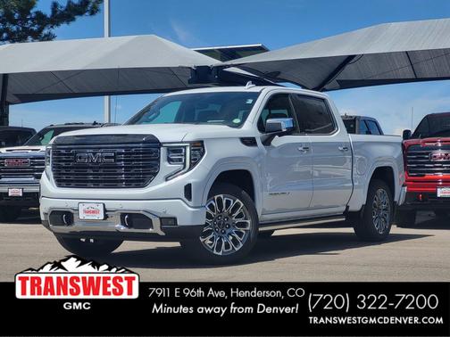 Glacier White Tricoat 2026 GMC Sierra 1500 Denali Ultimate