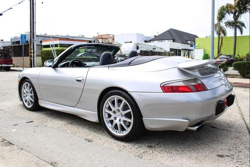 Arctic Silver Metallic 2000 Porsche 911 Cabriolet