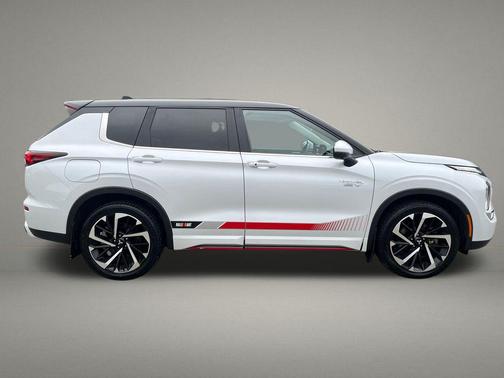 White Diamond/Black Roof 2024 Mitsubishi Outlander PHEV SE Ralliart