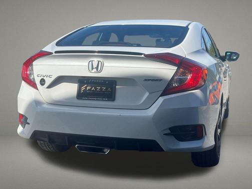 Platinum White Pearl 2020 Honda Civic Sport
