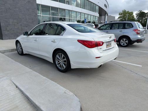 Moonlight White 2015 INFINITI Q50 Premium