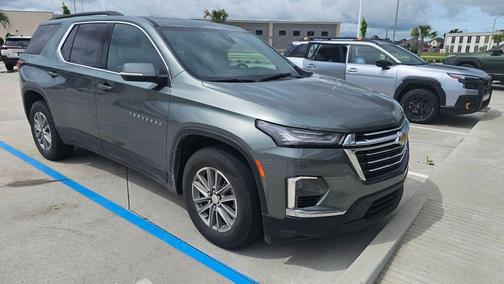 Silver Sage Metallic 2023 Chevrolet Traverse LT Cloth