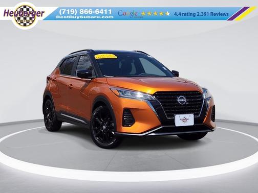 Monarch Orange / Super Black 2023 Nissan Kicks SR