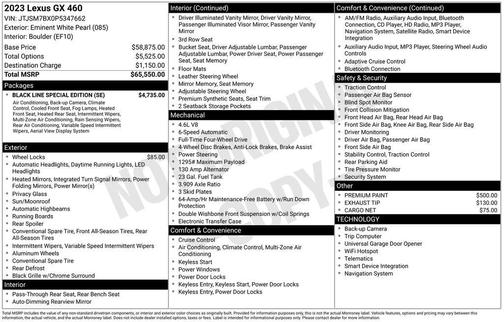 2023 Lexus GX 460 Base