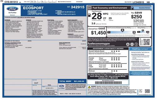 2020 Ford EcoSport S