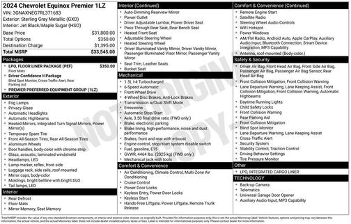 2024 Chevrolet Equinox Premier w/1LZ