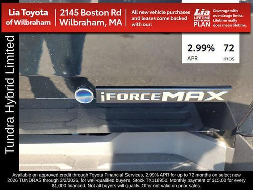 2026 Toyota Tundra Hybrid Limited