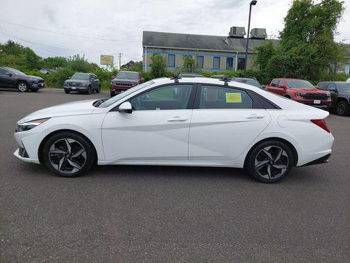 Lunar White 2023 Hyundai ELANTRA HEV Limited