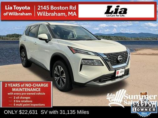 Pearl White Tricoat 2023 Nissan Rogue SV