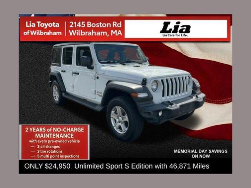 Bright White Clearcoat 2021 Jeep Wrangler Unlimited Sport