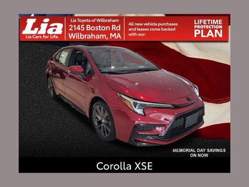 Ruby Flare Pearl/Midnight Black Metallic 2026 Toyota Corolla XSE