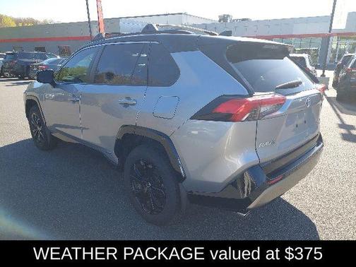 Silver Sky Metallic/Midnight Black Metallic 2024 Toyota RAV4 Hybrid SE