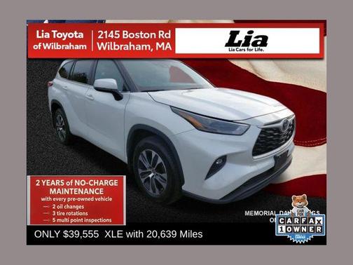 Wind Chill Pearl 2023 Toyota Highlander XLE