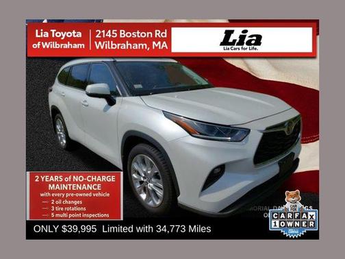 Wind Chill Pearl 2023 Toyota Highlander Limited