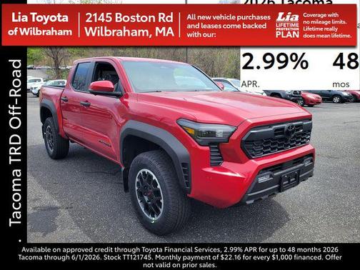 Supersonic Red 2026 Toyota Tacoma TRD Off Road