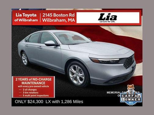 Solar Silver Metallic 2025 Honda Accord LX 1.5T