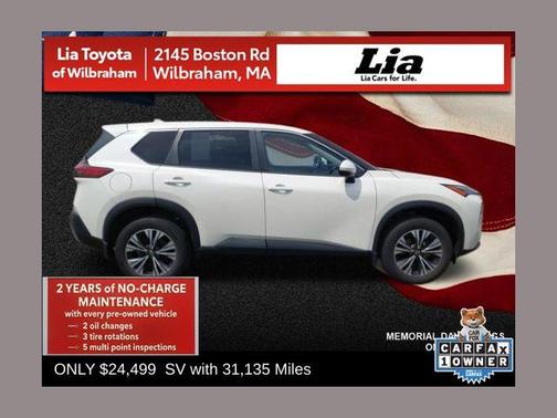 Pearl White Tricoat 2023 Nissan Rogue SV