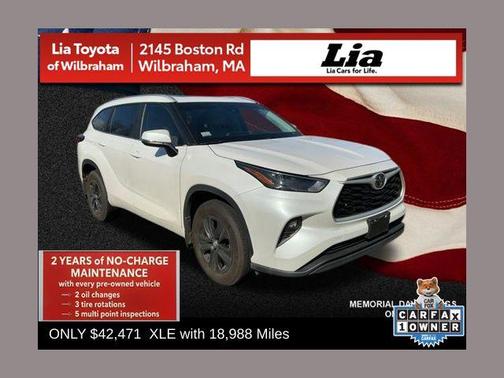 Wind Chill Pearl 2024 Toyota Highlander XLE