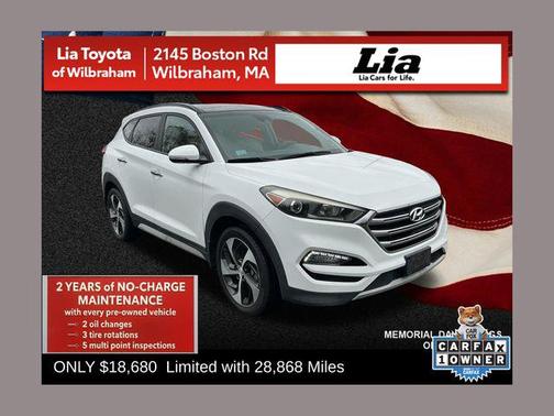 Dazzling White 2018 Hyundai TUCSON Limited