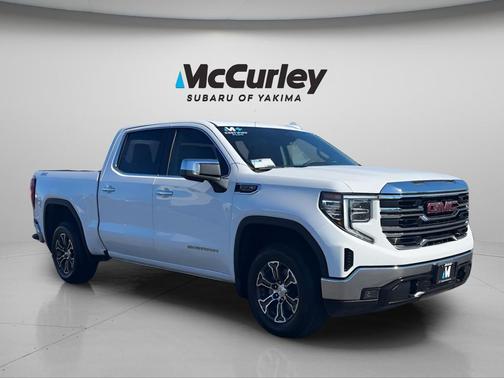 Summit White 2024 GMC Sierra 1500 SLT
