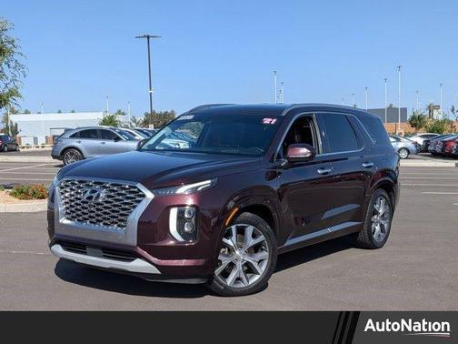 Burgundy 2021 Hyundai PALISADE Limited