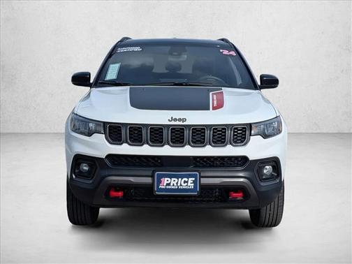 Bright White Clearcoat 2024 Jeep Compass Trailhawk