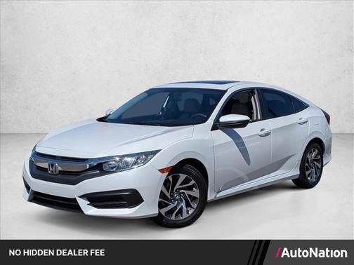 White Orchid Pearl 2017 Honda Civic EX
