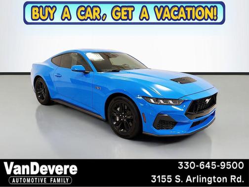 Blue 2024 Ford Mustang GT