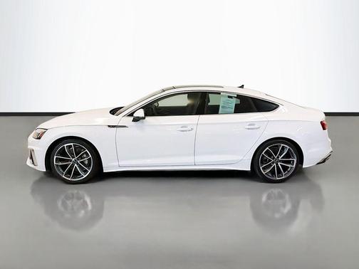 Glacier White 2023 Audi A5 Sportback 45 S Line Premium Plus