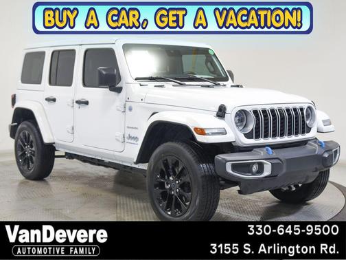Bright White Clearcoat 2024 Jeep Wrangler 4xe Sahara