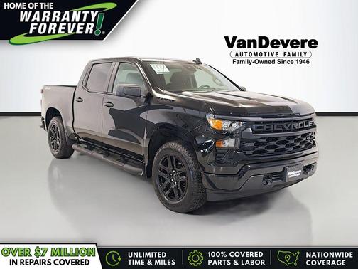 Black 2024 Chevrolet Silverado 1500 Custom