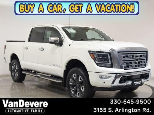 Pearl White Metallic 2021 Nissan Titan Platinum Reserve