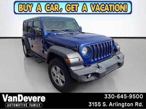 Ocean Blue Metallic Clearcoat 2018 Jeep Wrangler Unlimited Sport