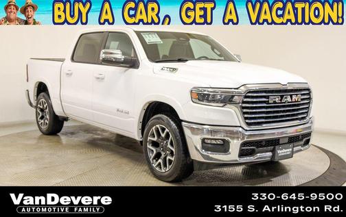 Bright White Clearcoat 2025 RAM 1500 Laramie