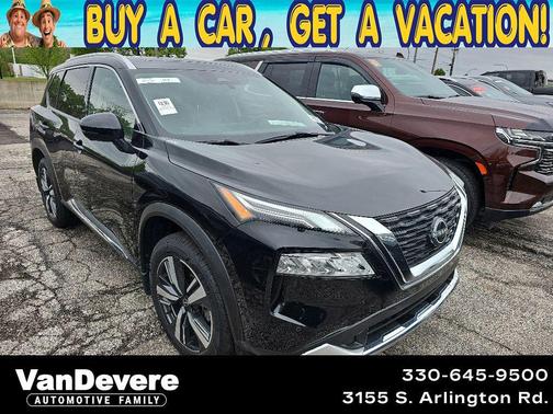 Super Black 2023 Nissan Rogue Platinum