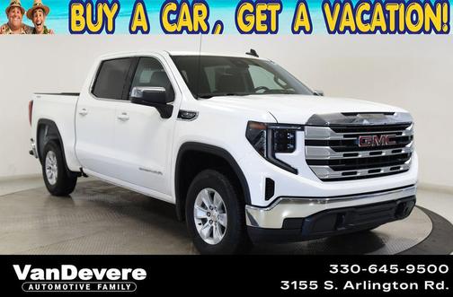 Summit White 2023 GMC Sierra 1500 SLE