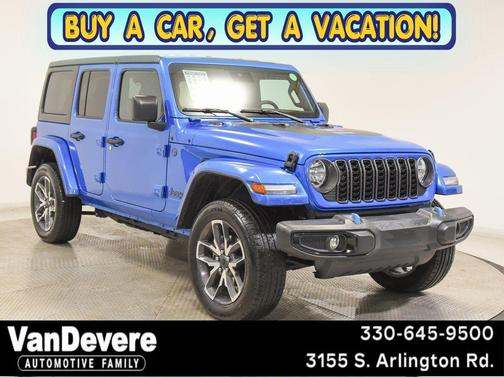 Hydro Blue Pearl Coat 2024 Jeep Wrangler 4xe Sport S