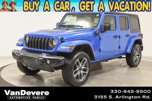 Hydro Blue Pearl Coat 2024 Jeep Wrangler 4xe Sport S