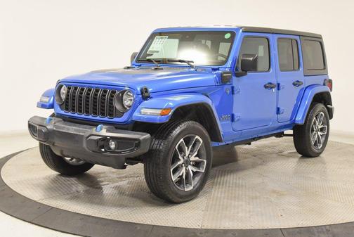 Hydro Blue Pearl Coat 2024 Jeep Wrangler 4xe Sport S