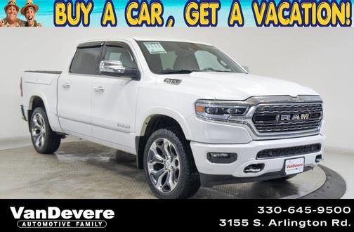 Ivory White Tri-Coat Pearlcoat 2020 RAM 1500 Limited