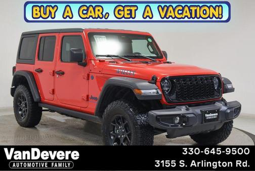Firecracker Red Clearcoat 2025 Jeep Wrangler 4xe Willys