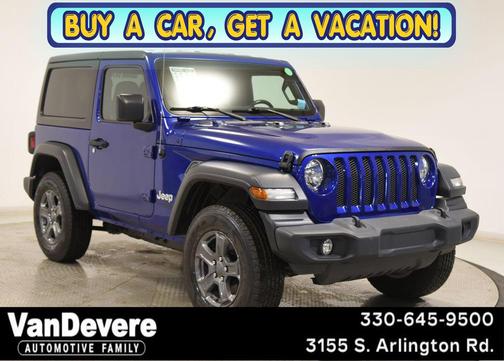 Ocean Blue Metallic Clearcoat 2020 Jeep Wrangler Sport S