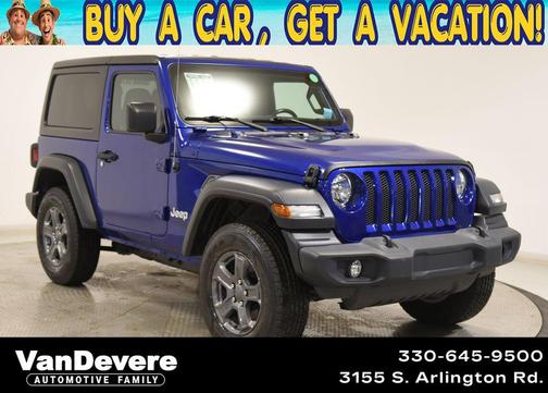 Ocean Blue Metallic Clearcoat 2020 Jeep Wrangler Sport S