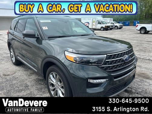 Green Metallic 2023 Ford Explorer XLT