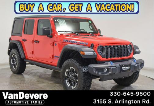 Firecracker Red Clearcoat 2025 Jeep Wrangler 4xe Rubicon