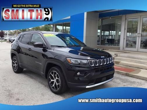 Diamond Black Crystal Pearlcoat 2024 Jeep Compass Limited 4x4