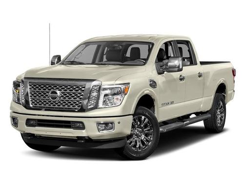 Pearl White 2018 Nissan Titan XD Platinum Reserve